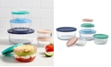 Pyrex Simply Store&reg; 12-piece Glass Storage Set with Assorted Color Lids
